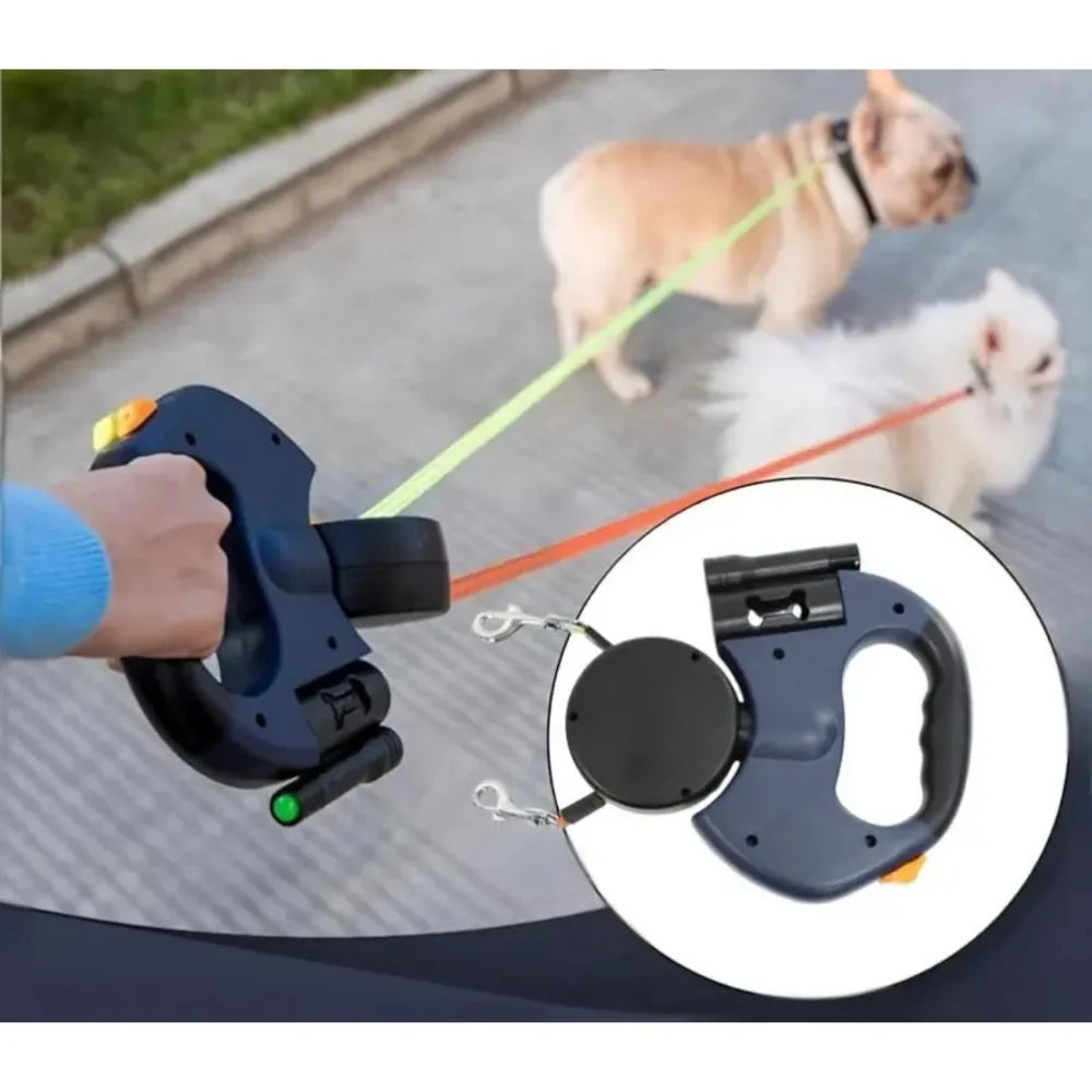 Dolanmaz Çift Köpek Tasması